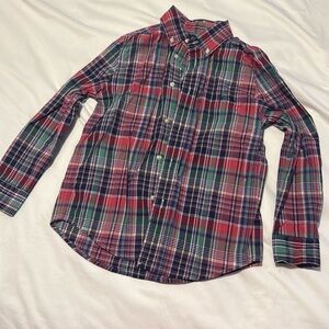 Ralph Lauren Plaid Cotton Poplin Shirt